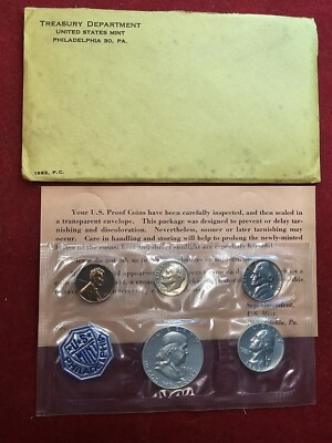 1963 US 5 Coin Proof Set Complete w/ OGP-image