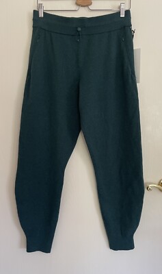 New W. Tag Lululemon Cotton-Cashmere Cozy Jogger Green 6 NWT-image