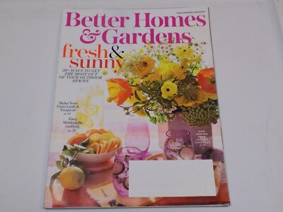 Better Homes Gardens Magazine June 2020 Fresh Sunny Outdoor Space Patio Grilling-image