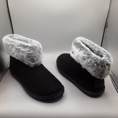 Skechers Cozy Campfire Meant To Be Slippers Boots Women's 5.5M Black -image
