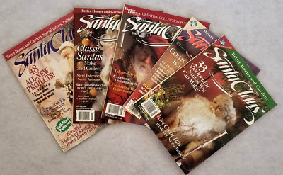 Santa Claus Magazine Lot Christmas Crafts Better Homes & Gardens  1997 to 2002-image