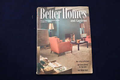 1947 OCT BETTER HOMES AND GARDENS MAGAZINE - FOUR HILLSIDE HOMES COVER - E 11601-image