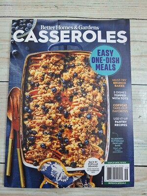 Better Homes & Gardens Casseroles October 2024 Magazine easy one dish meals-image