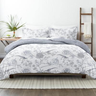 Becky Cameron Comforter Set King Reversible Hypoallergenic Microfiber Light Blue-image