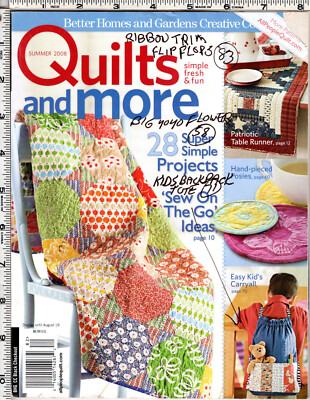 Better Homes and Gardens Quilts and More Magazine Summer 2008 28 Super Simple Pr-image
