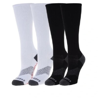 CopperLife ® Compression Socks Over The Calf 4-Pairs        