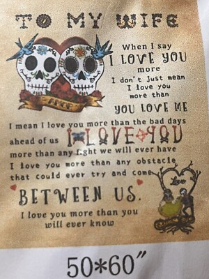 To My Wife Cozy Throw Blanket 50”x60”-image