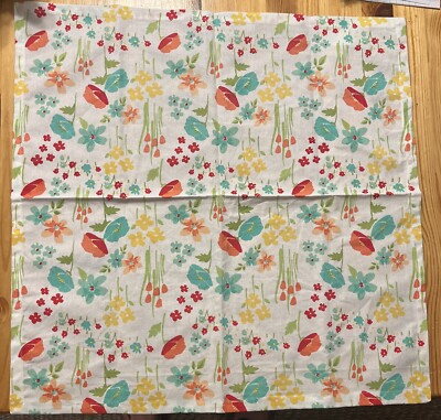 Design Imports Blossom Guava 4 Set Napkins 18” By 18” 100% Cotton Flowers-image