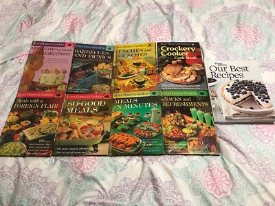 Lot of 9 Vintage Better Homes & Gardens Cook Books - GOOD CONDITION!-image