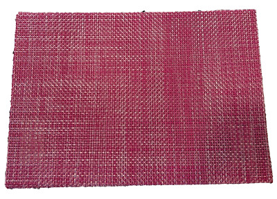 Pier One Placemats Pink/Silver Woven 19×13 Inch Set of 4-image