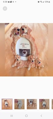 Ceramic Picture Frame, Dog Design.  3.5 By 5-image