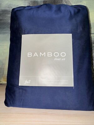 Becky Cameron_Sheet Sets Full 4-pc 300-thread Count Solid Navy Blue🫶🏼-image