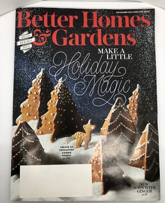 Better Homes & Gardens Magazine December 2021 Make A Little Holiday Magic EUC-image