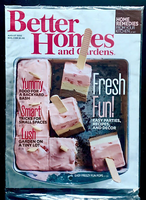 BETTER HOMES AND GARDENS AUGUST 2015   SEALED-NEW.-image