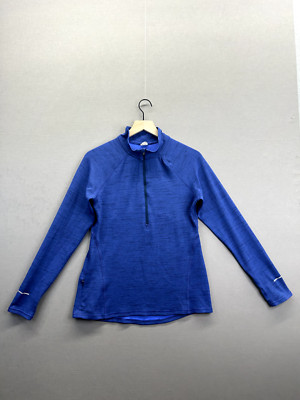 Champions Womens Pullover Sweater Zipped Mock Neck  Long Sleeve Size S-image