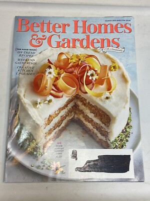 Better Homes Gardens Magazine Mar 2022 Spice Carrot Cake Kitchen Upgrade Recipes-image