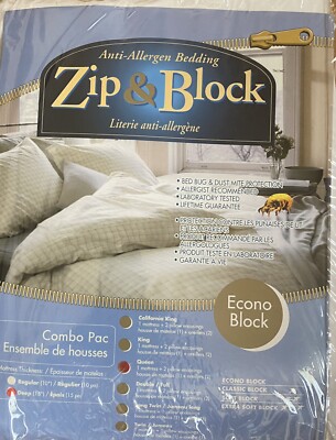 Anti Allergies Bedding Zip And Block. Queen Econo Block-image
