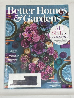 Better Homes and Gardens Magazine Nov 2021 Thanksgiving Feast Shortcut Fall Pies-image