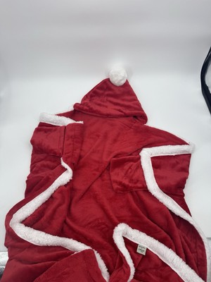 Warm & Cozy Holiday Santa Hooded Throw Blanket-image
