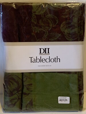 DII For The Home Design Imports Table Cloth Fall Fruits Green Violet Square -image