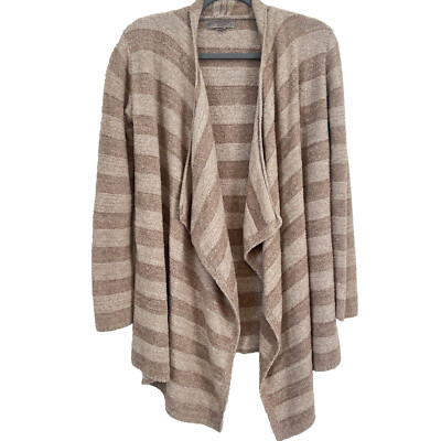 Barefoot Dreams Bamboo Chic Lite Cardigan Calypso Wrap S/M  Draped Open Front-image