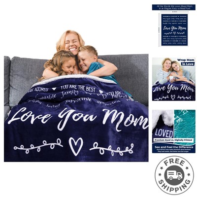 Soft Cozy Sherpa Blanket for Mom - Perfect Birthday and Mother's Day Gift-image