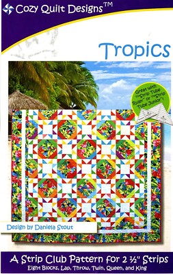 Tropics, A Strip Pattern for 2 1/2