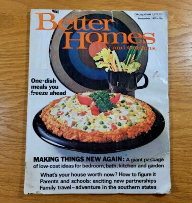 BETTER HOMES AND GARDENS Magazine Vintage Issue From September 1972-image