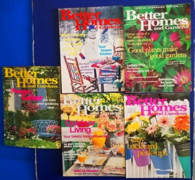 Vintage 1999 Better Homes and Gardens Magazines Lot of 5 Jan April June July Aug-image