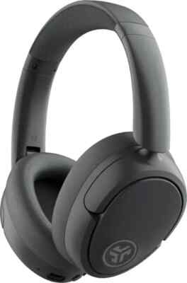 JLab JBuds Lux Active Noise Cancellation Bluetooth over-ear Headphones, Graphite-image