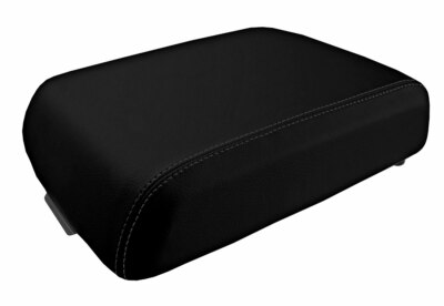 Fits 1999-2010 Ford F250 PVC Leather Console Lid Pull Over Seat Cover Black-image