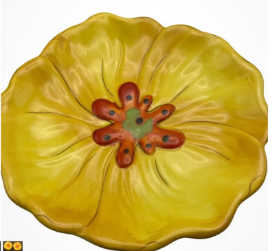 4 Pier  1 Grace Yellow Poppy Plate 7