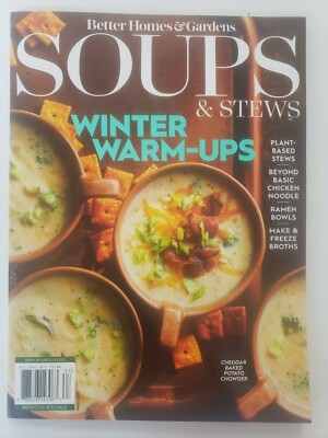 Better Homes & Gardens Soups & Stews February 2022 Magazine Winter Warm-ups-image