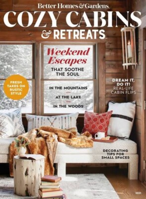 Cozy Cabins & Retreats Better Homes & Garden Magazine 1/22-image