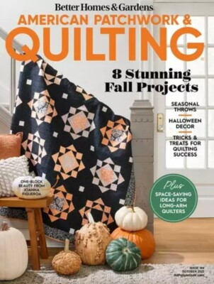 BETTER HOMES & GARDENS MAGAZINE #184 OCT 2023 | AMERICAN PATCHWORK & QUILTING-image