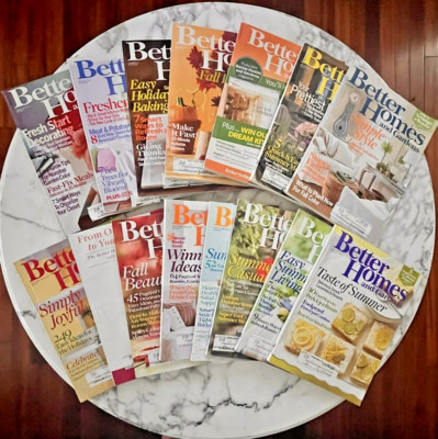 Better Homes & Garden ~ Lot of (15) Vintage Issues ~ 2007 & 2008-image