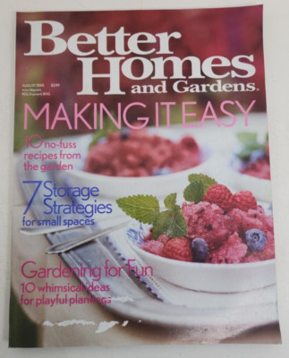 Better Homes and Gardens Magazine August 2003 Making It Easy-image