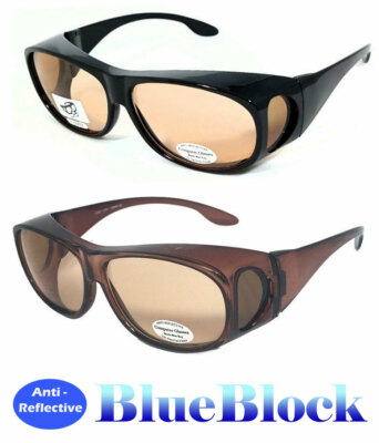 Fit Over 63mm UV Protection Anti Reflective Block Blue Ray Computer Glasses-image