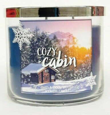 1 Bath & Body Works COZY CABIN 3-Wick Scented Wax Candle 14.5 oz-image
