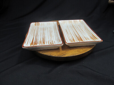 Pier 1 Imports Sushi Plates pair-image