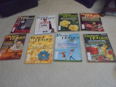 Vintage Lot of 8 1971 Better Homes and Gardens magazines-image