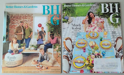 Better Homes & Gardens Magazine Lot Of 2 2023 Dave Jenny Marrs Mindy Kaling BHG-image