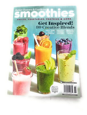 Better Homes & Garden Magazine Smoothies Fruits Vegetables Proteins & More New-image