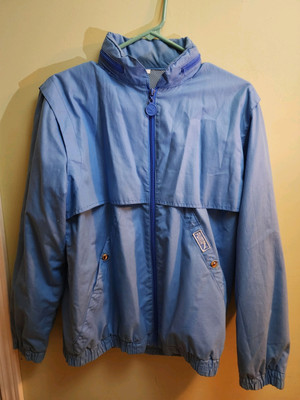 Puma Vintage Mens Jacket Wind Breaker Mens Large L Blue -image