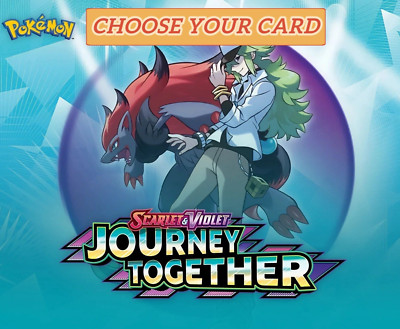 Pokemon Scarlet & Violet Journey Together Choose Your Card (1-139) Pack Fresh NM-image