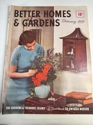 1939 FEBRUARY  BETTER HOMES & GARDENS MAGAZINE RECIPES ADS HOMEMAKER  GARDENING-image