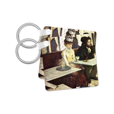 3dRose, Absinthe by Edgar Degas, Key Chain-image