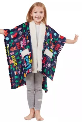 NEW Charter Club Mommy & Me KIDS Cozy Plush Wrap Throw 30x50in OSFM-image