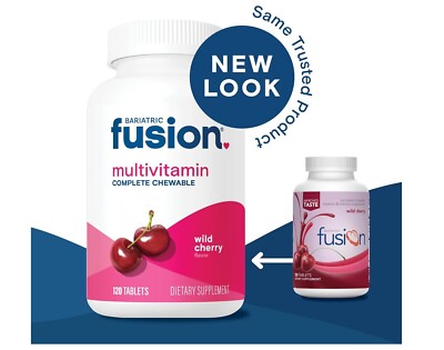Bariatric Fusion WILD CHERRY Complete Chewable Bariatric Multivitamin 120 Tablet-image