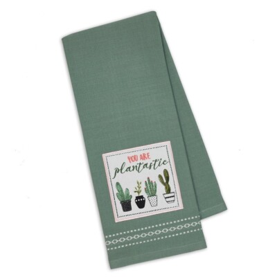 Plant Lover Cotton Kitchen Dish Towel You Are Plantastic 18x28 by Design Imports-image